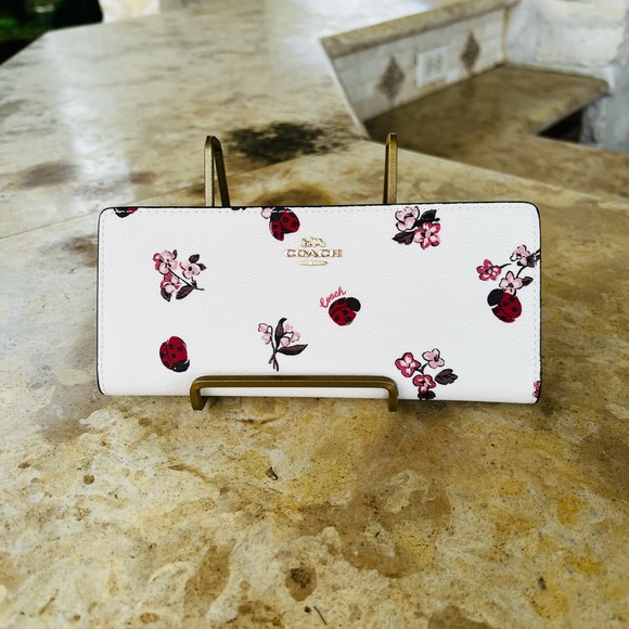 Coach Ladybug Floral Reversible Tote Handbag&wallet&wristlet NWT - Picture 10 of 12